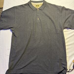 Joseph Abboud men’s gray 100% cotton polo shirt size XL